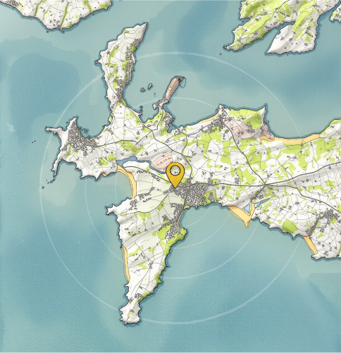 Carte Presqu'île Tigevell